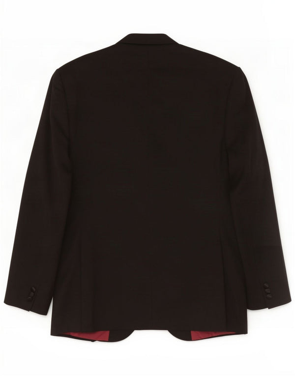 Marks & Spencer Chaqueta tipo blazer de 2 botones para hombre UK 46 XL Poliéster negro