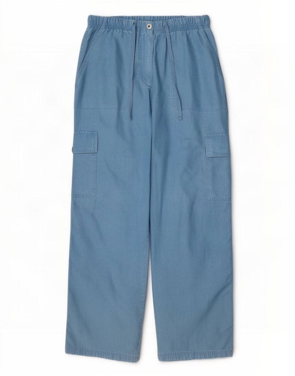 Marks & Spencer Pantalones Cargo de Corte Suelto para Mujer UK 40 Medium W30 L29 Azul