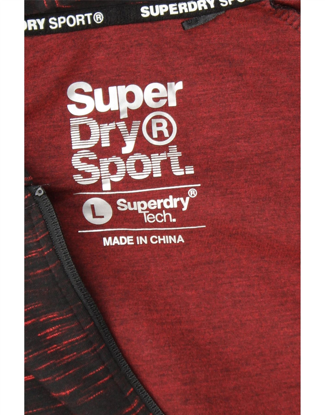 SUPERDRY Suéter con capucha y cremallera para mujer UK 46 Large Black Moteado