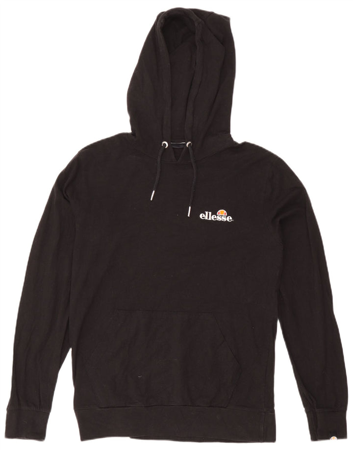 Ellesse Hombre Sudadera Con Capucha Jumper Medium Negro Algodón