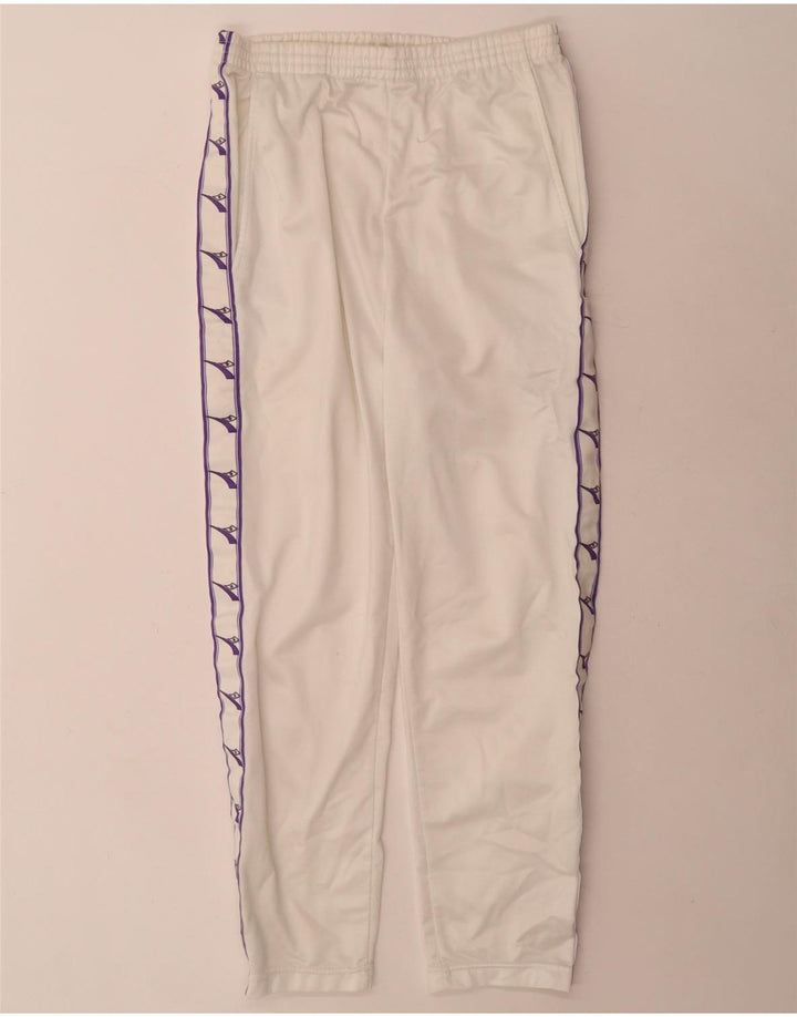 Diadora Pantalones De Chándal Gráficos Para Mujer ES 40 Pequeño Poliéster Blanco