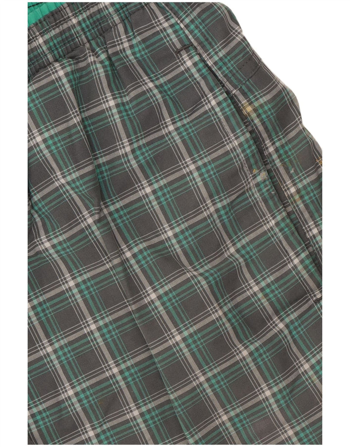 Bañador Adidas Hombre Verde Medio A Cuadros Poliéster