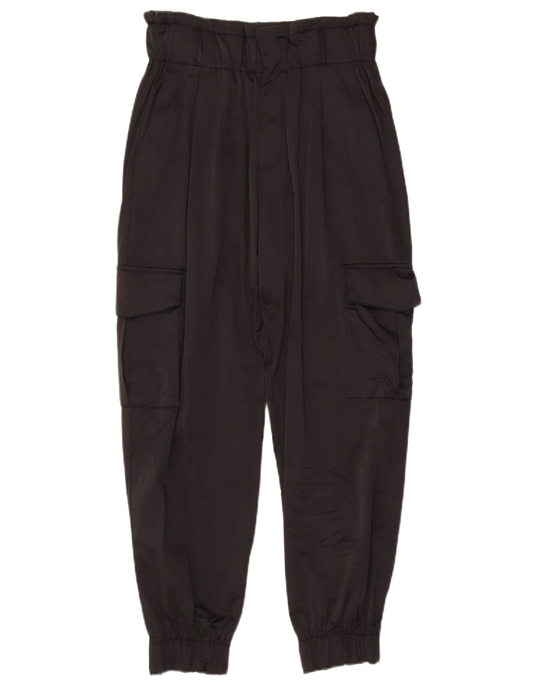 Zara Mujer Joggers Pantalones Cargo Medianos W28 L26 Negro