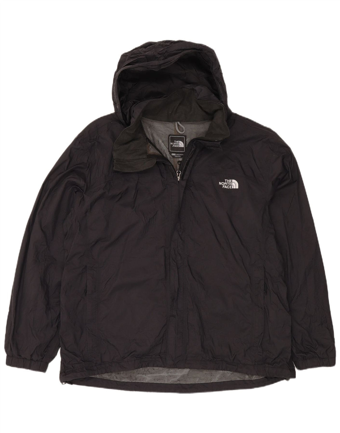THE NORTH FACE Chaqueta impermeable con capucha para hombre UK 42 XL Nylon negro