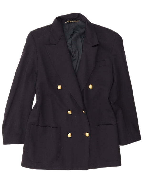 Marks & Spencer Chaqueta tipo blazer extragrande para mujer UK 10 Small Azul marino