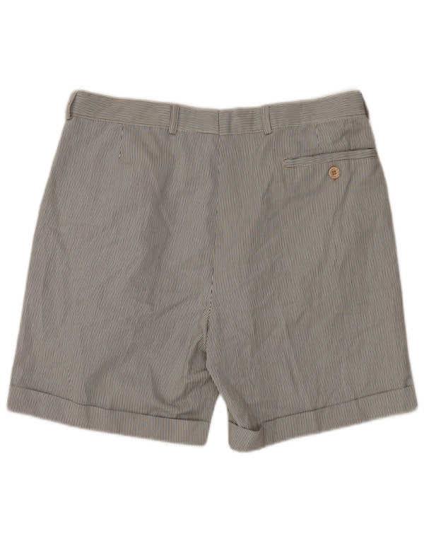 VINTAGE Pantalones cortos chinos pegados para hombre IT 52 XL W34 Pinstripe multicolor