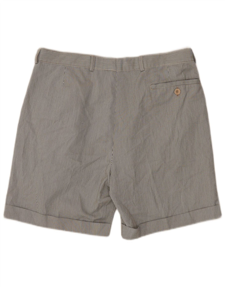 VINTAGE Pantalones cortos chinos pegados para hombre IT 52 XL W34 Pinstripe multicolor