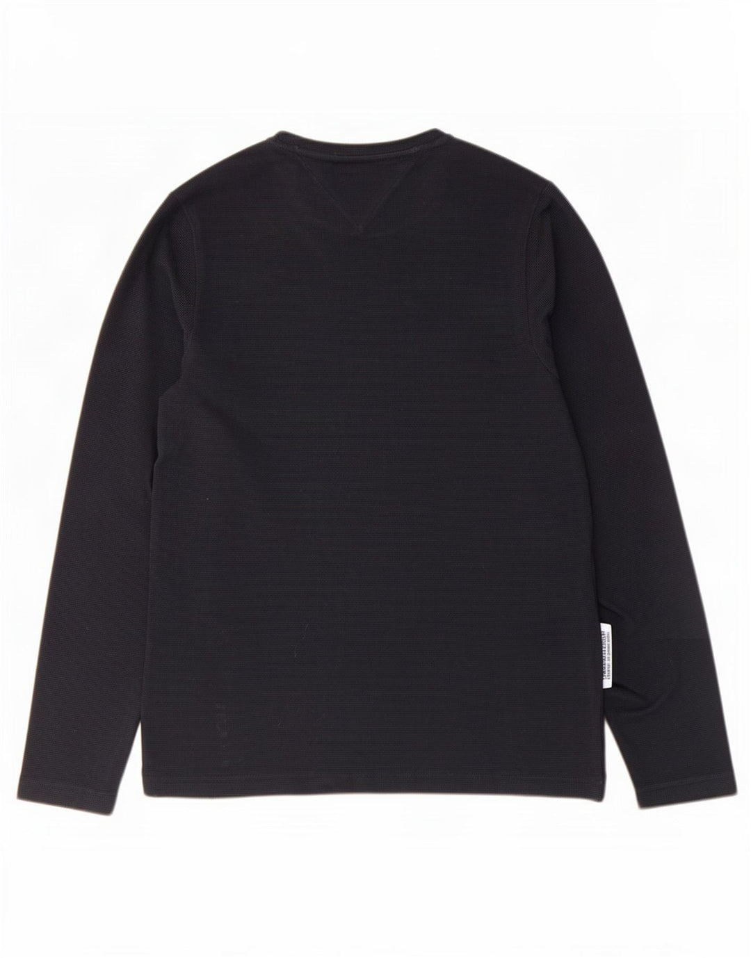 Tommy Hilfiger - Camiseta de manga larga para hombre, talla pequeña, algodón azul marino