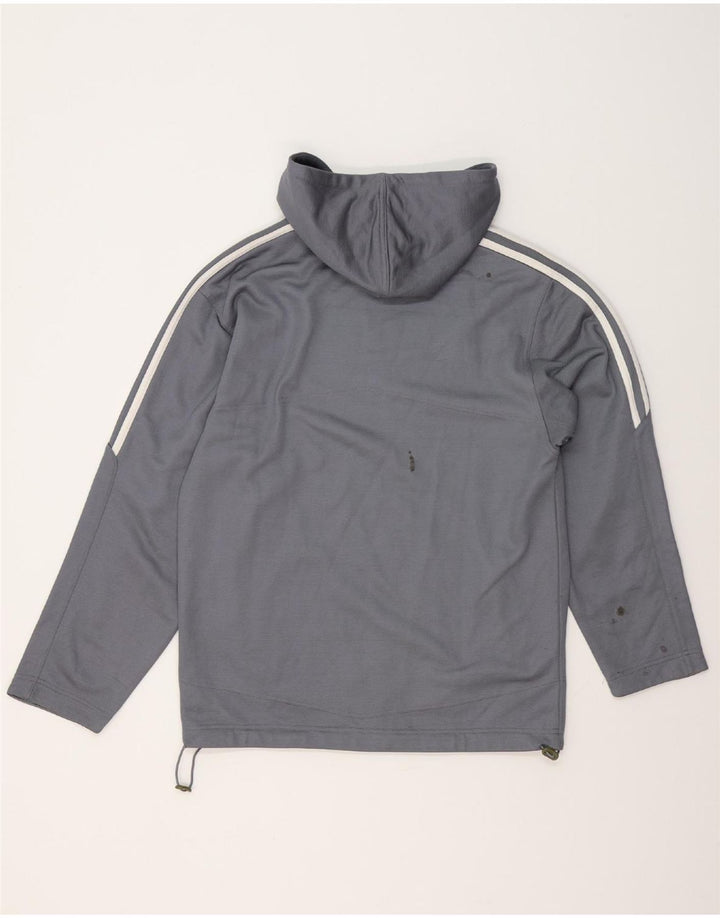 ADIDAS Sudadera con capucha para hombre UK 34/36 Small Gris