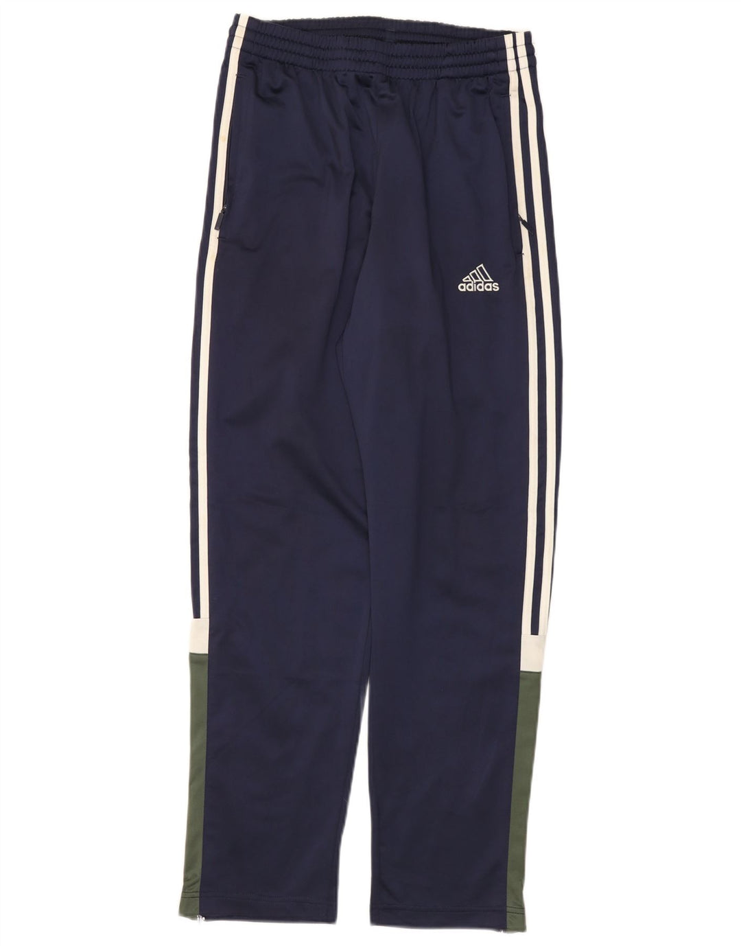 ADIDAS Pantalones de chándal para hombre UK 34/36 Small Azul marino Colorblock