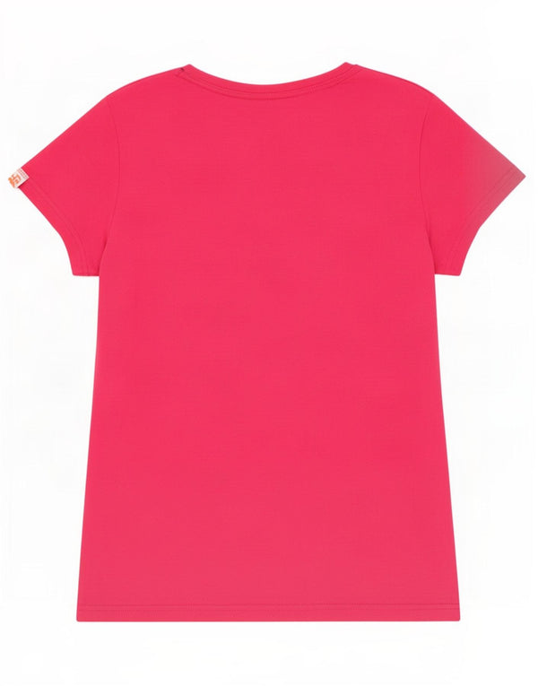 Superdry Camiseta gráfica para mujer Top UK 44 Large Pink Cotton