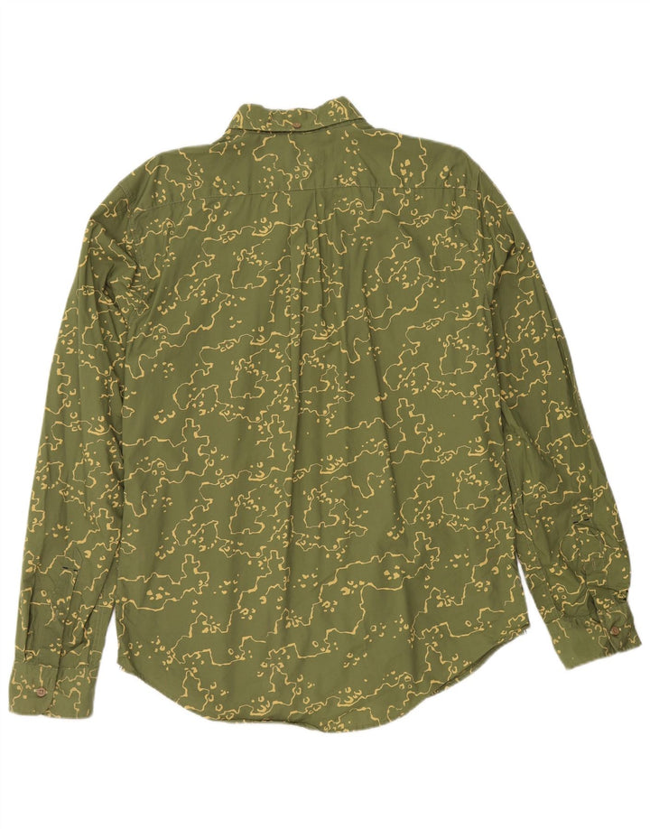 Camisa Levi's Slim Fit De Algodón Camuflaje Verde Grande Para Hombre