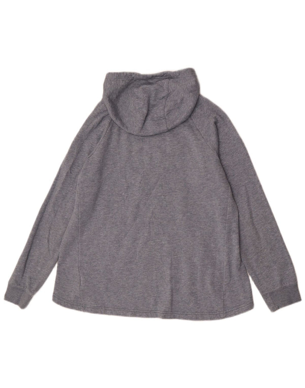 Nike - Sudadera con capucha para niña (13-14 años, talla XL, algodón gris)