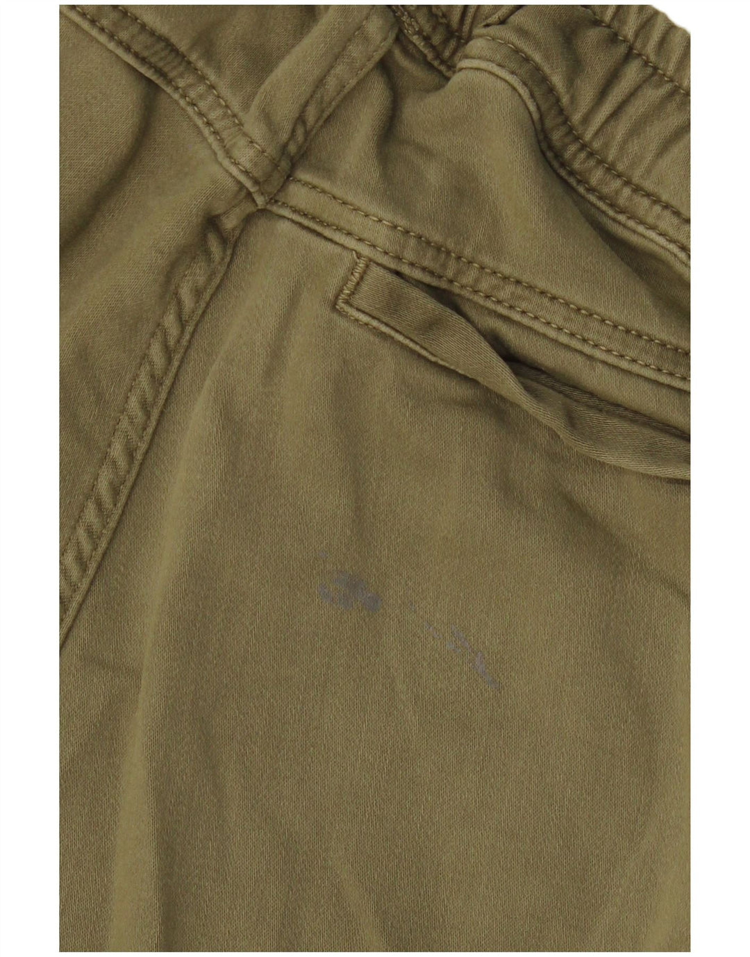 Zara Mens Joggers Cargo Pantalones Pequeños W30 L28 Caqui Algodón Ejército