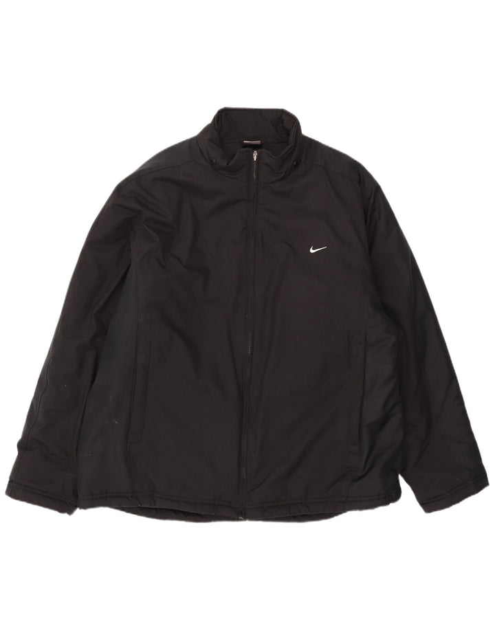 Nike Chaqueta cortavientos para hombre UK 42 XL Poliéster negro