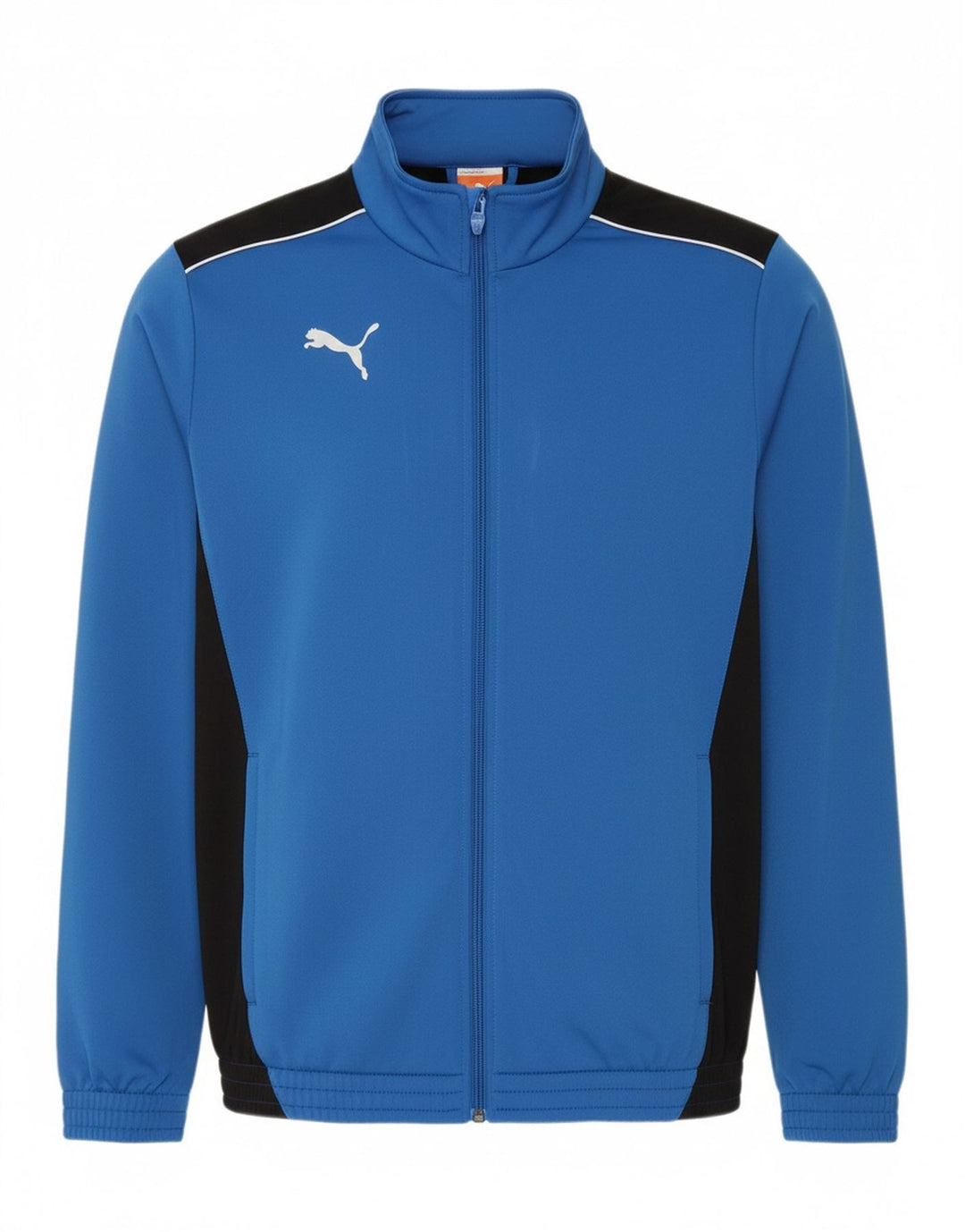 Puma Hombre Chándal Top Chaqueta Small Azul Colorblock Poliéster