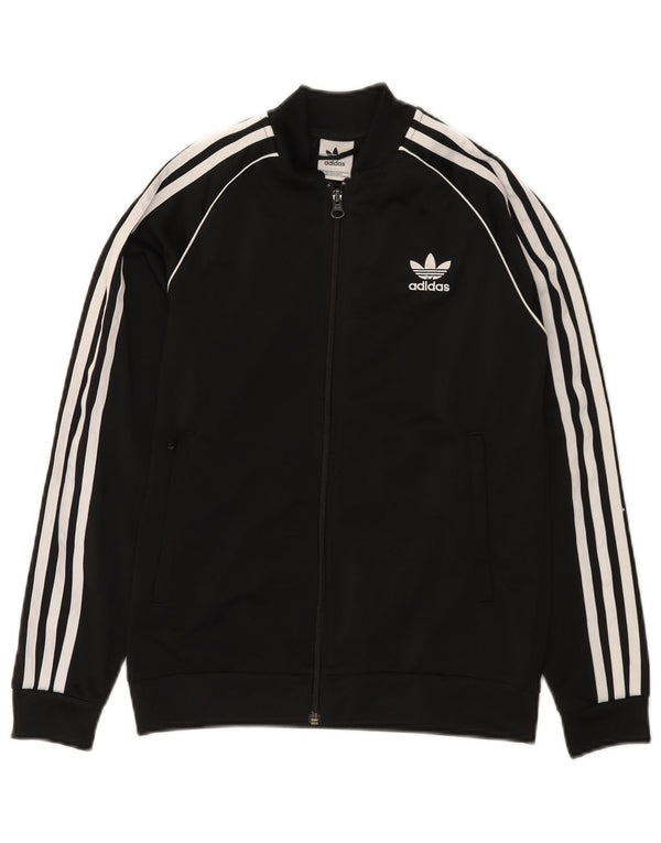 Adidas Chaqueta de chándal para niño 11-12 años Negro Poliéster