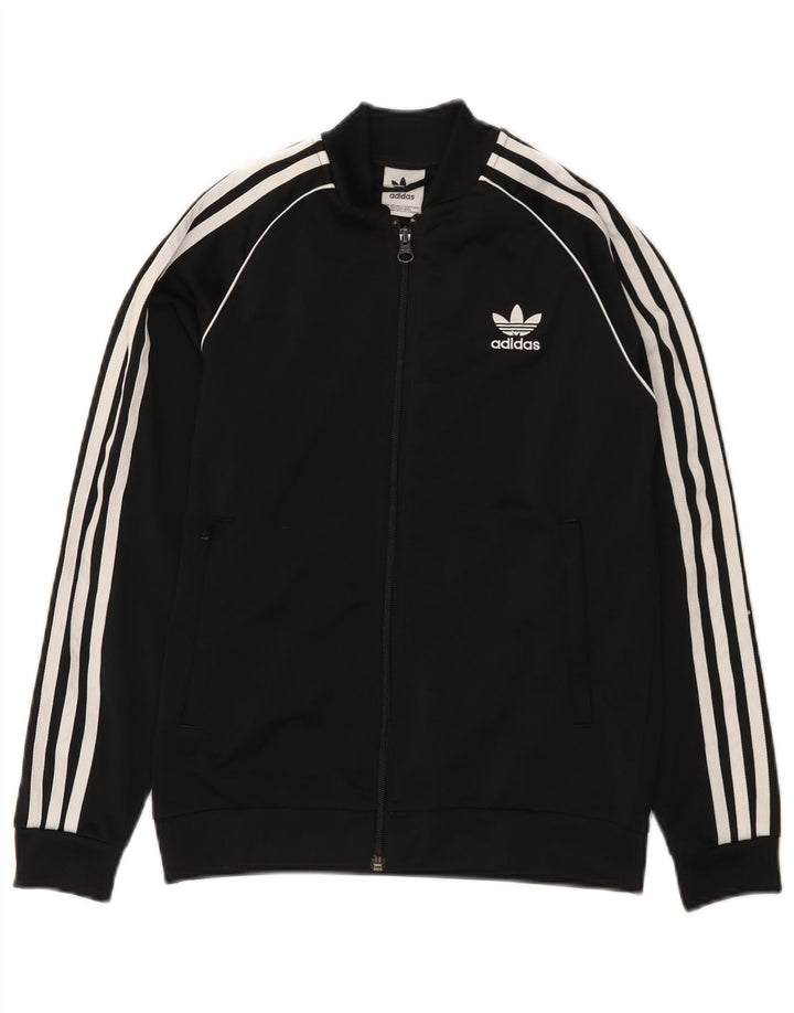 Adidas Chaqueta de chándal para niño 11-12 años Negro Poliéster