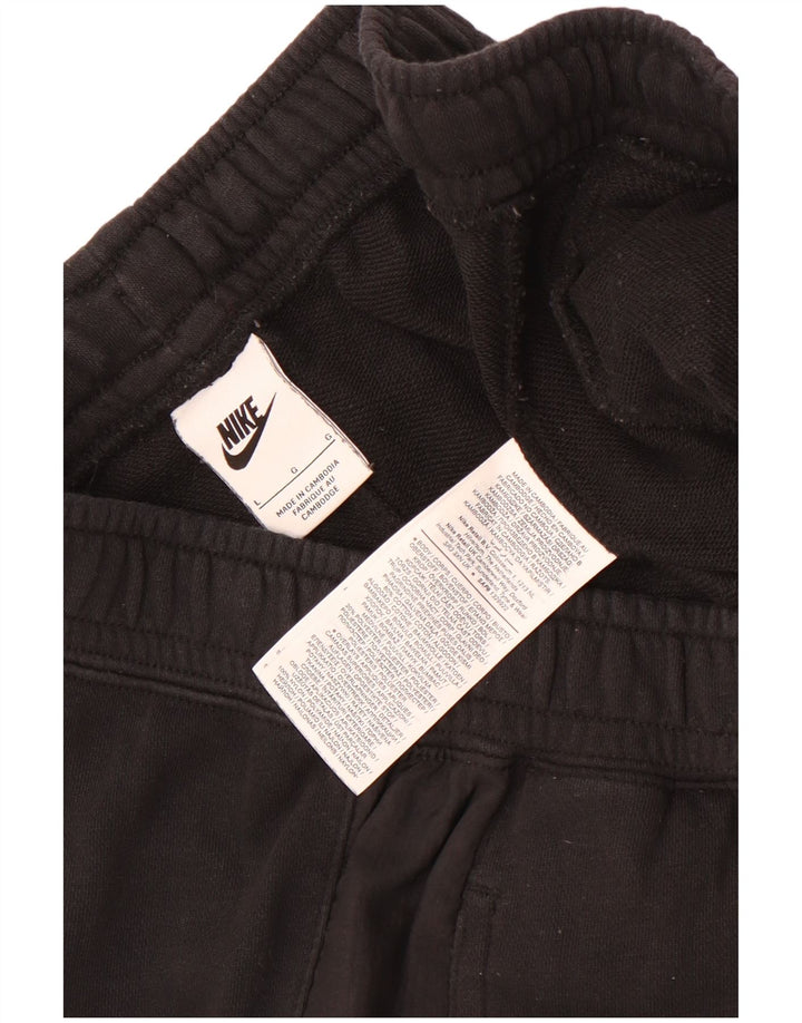 Nike - Pantalones cortos deportivos para hombre, talla grande, algodón negro