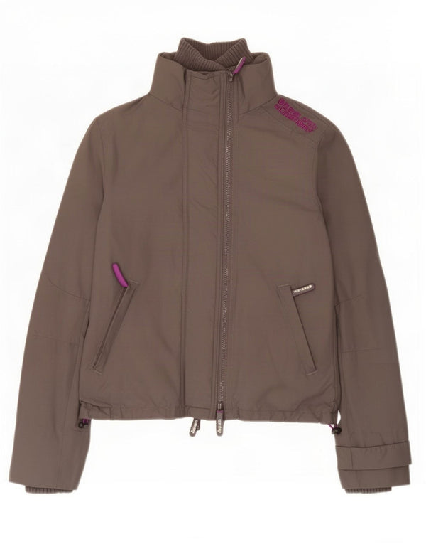 Superdry Chaqueta Cortavientos The Windcheater Graphic para Mujer UK 40 Small Gris