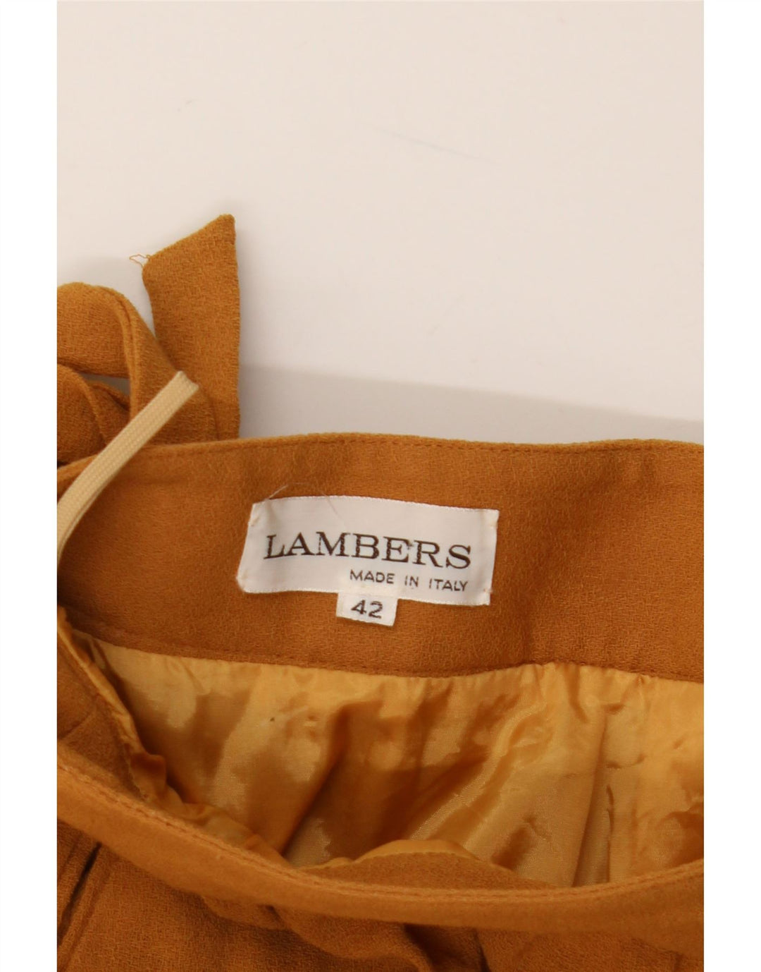LAMBERS Falda midi para mujer IT 42 Medium W28 Marrón