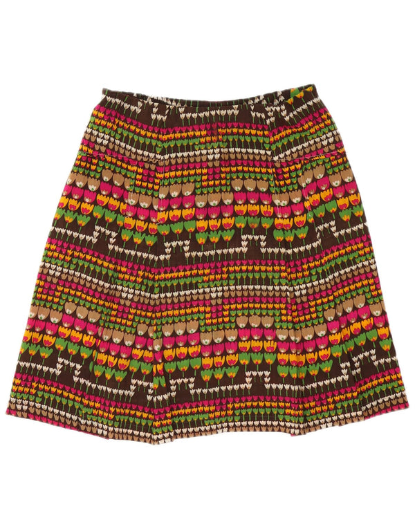 Vintage mujer A-Line falda W32 grande multicolor floral