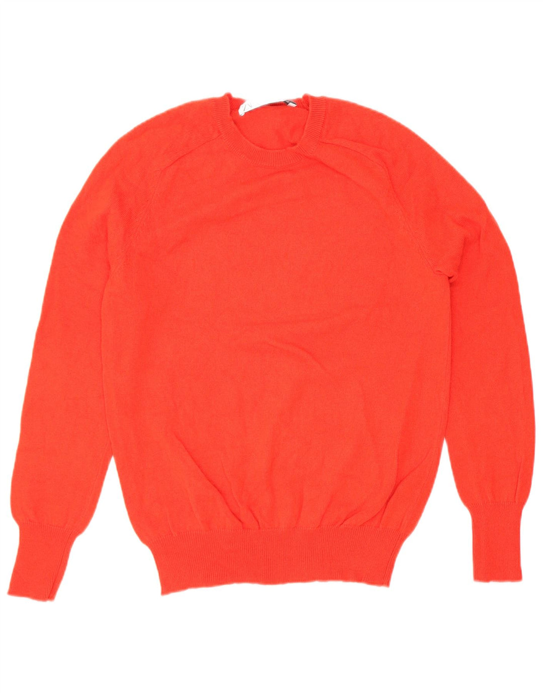 Zara Mujer Cuello Redondo Jersey Jersey UK 10 Small Red Wool