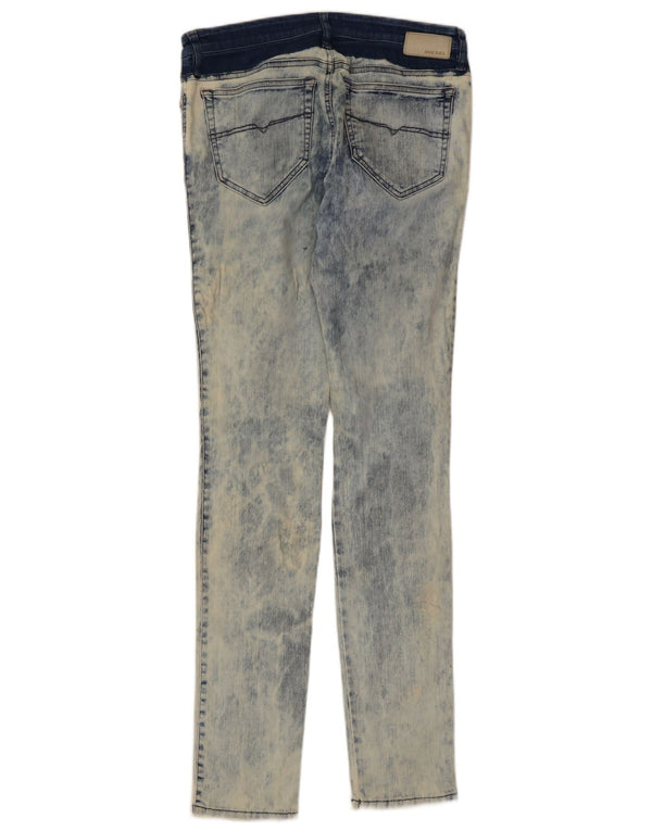 Diesel Mujer Skinzee Regular Super Slim Skinny Jeans W29 L32 Algodón Azul
