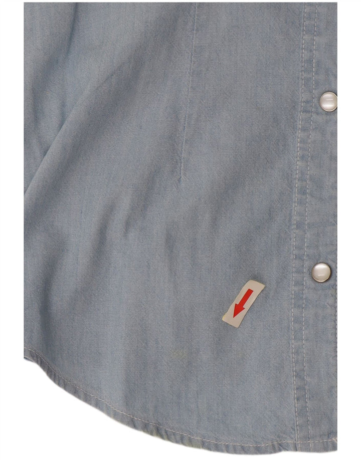 Camisa sin mangas Lee para mujer UK 40 Small Blue