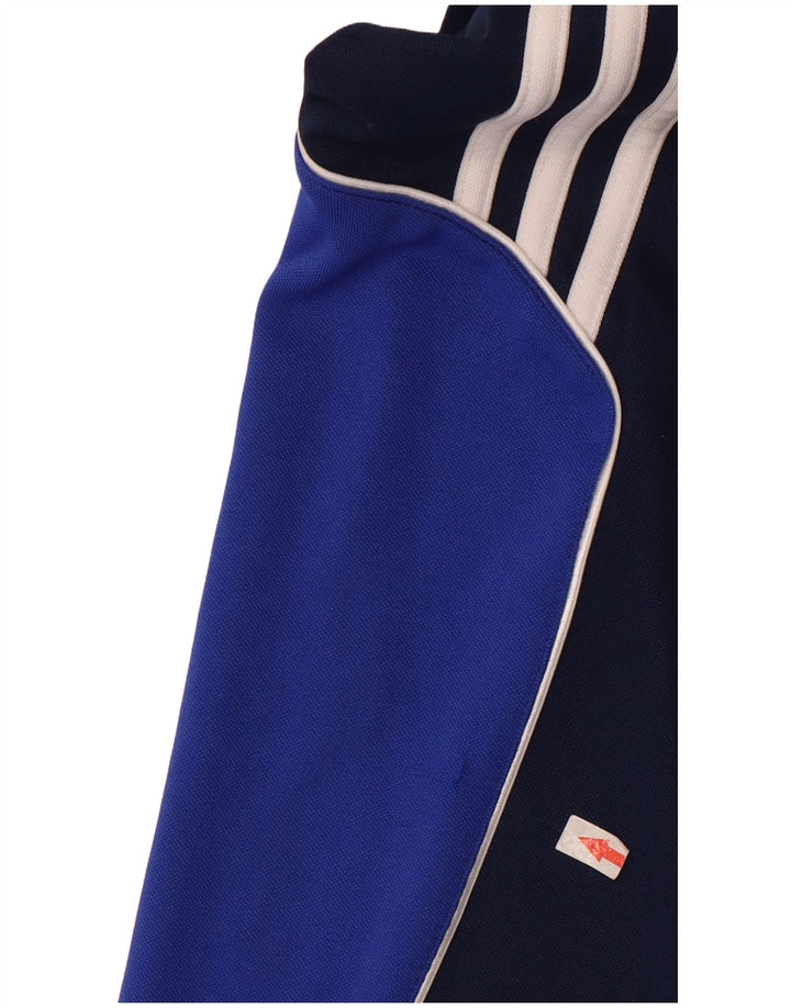 Adidas Hombre Climalite Pantalones De Chándal Medio Azul Marino Colorblock