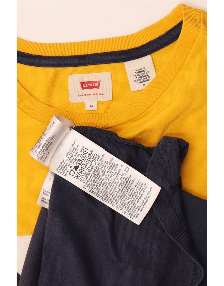 Levi's Camiseta gráfica para hombre Top mediano de algodón con bloques de color multicolor