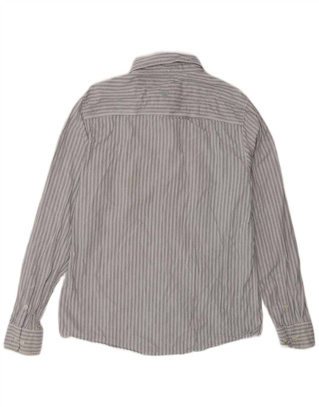 Camisa de hombre Fat Face de algodón a rayas azul medio