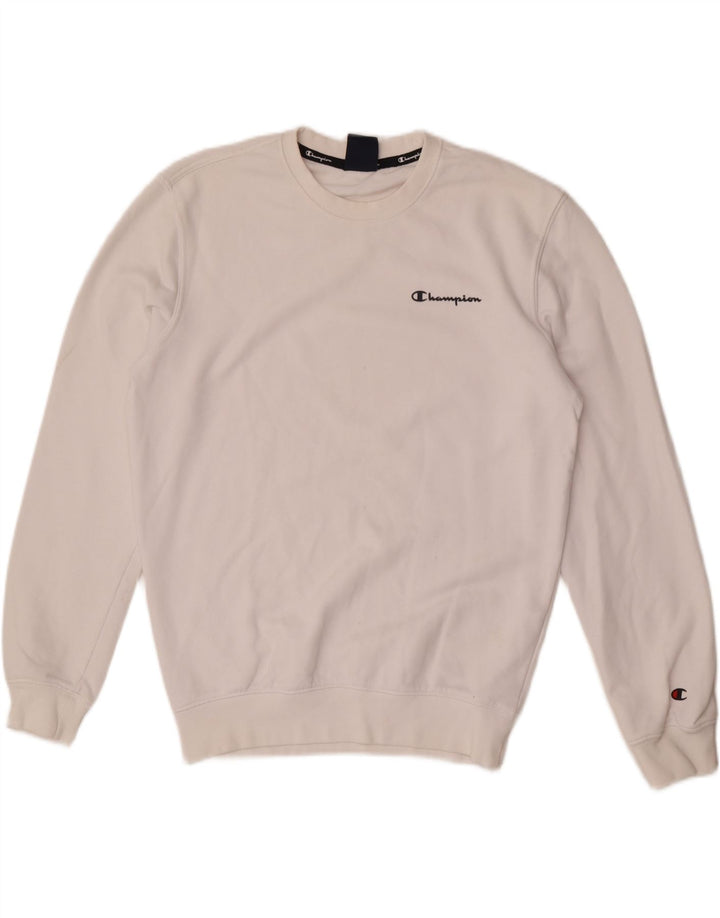 Champion Sudadera Jumper Small Blanco Algodón Hombre