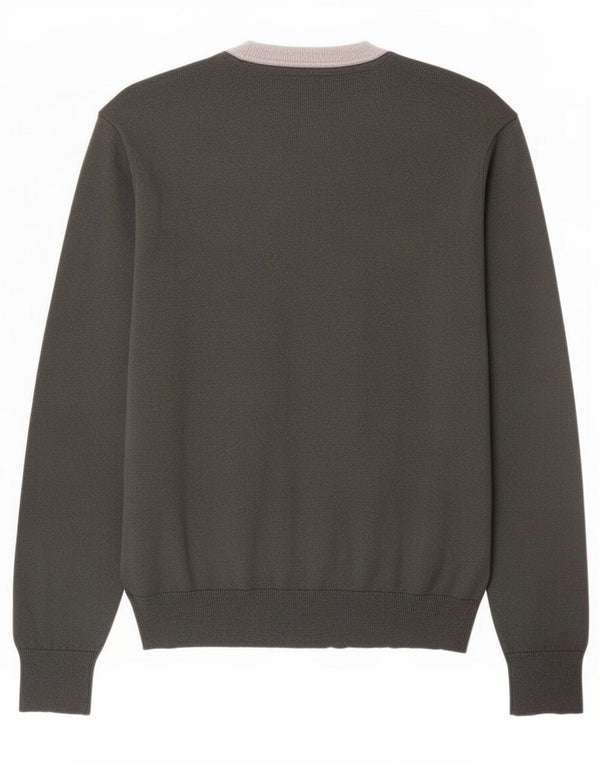 Timberland Jersey De Cuello Redondo Para Hombre Jersey De Algodón Color Block Verde Medio