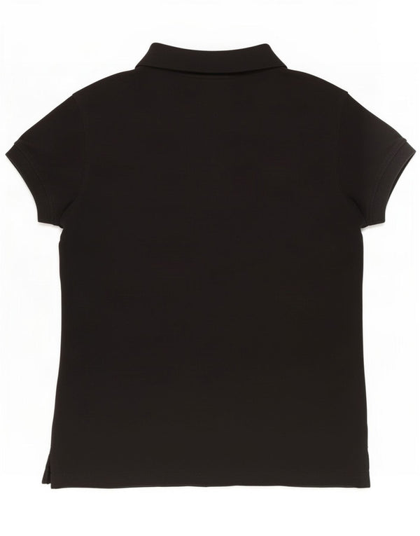Marina Militare Polo para mujer UK 10 Small Algodón negro