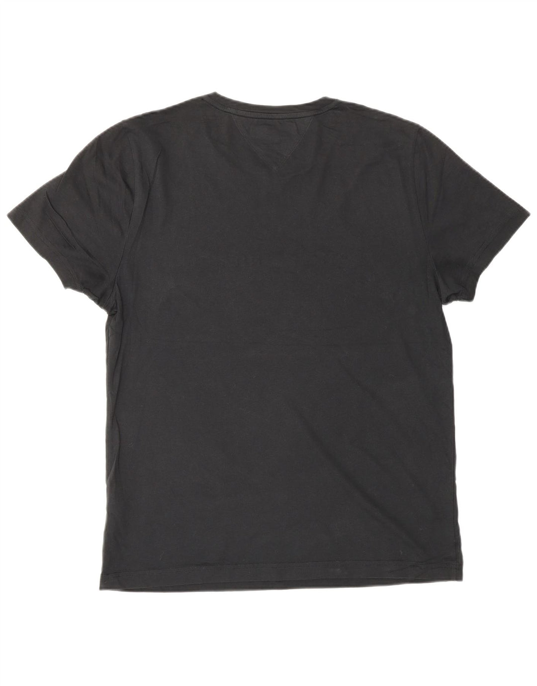 Tommy Hilfiger Camiseta gráfica para hombre Top Medium Black Cotton