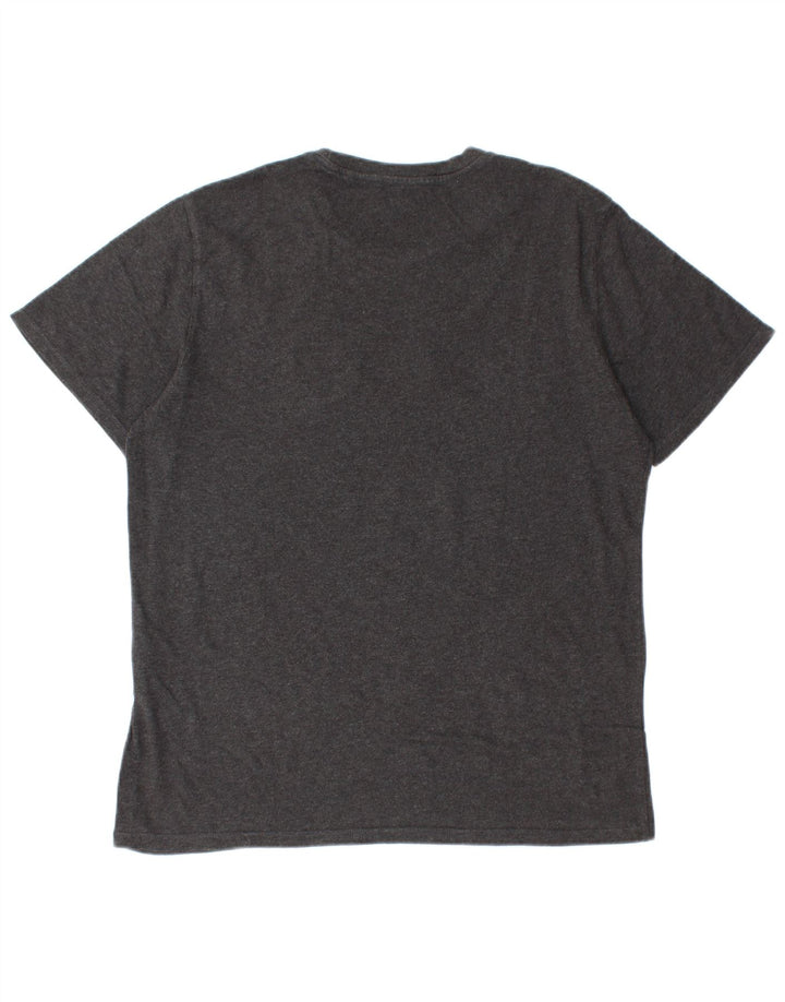 Levi's Camiseta gráfica para hombre Top grande de algodón gris