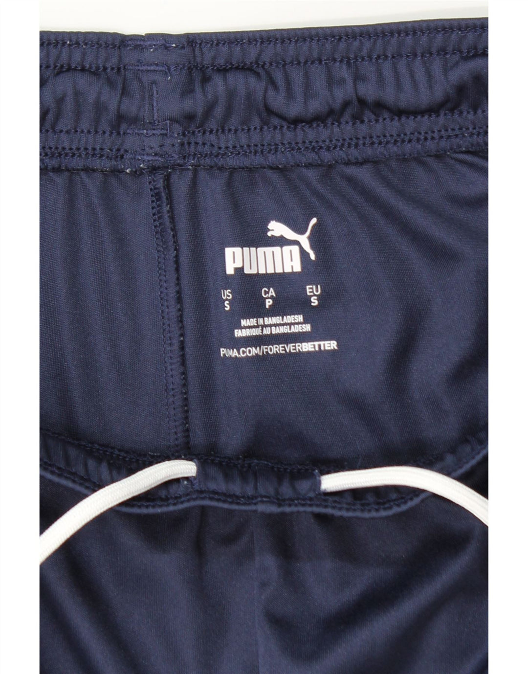 PUMA Pantalones cortos deportivos para hombre pequeño azul marino