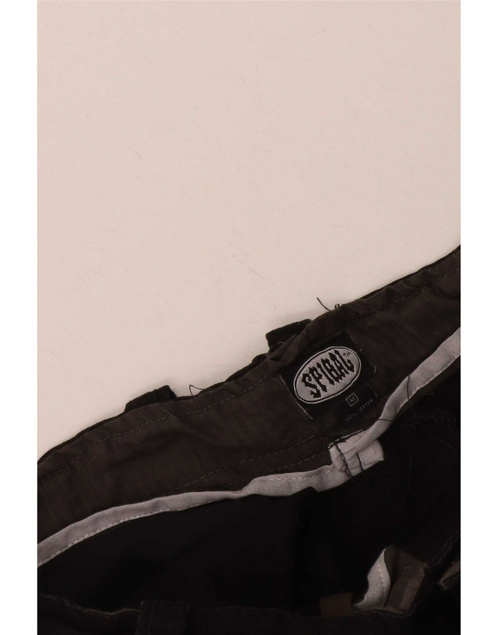 Pantalones Cortos Cargo Con Gráficos Espiral Para Hombre Mediano W36 Algodón Negro Gótico