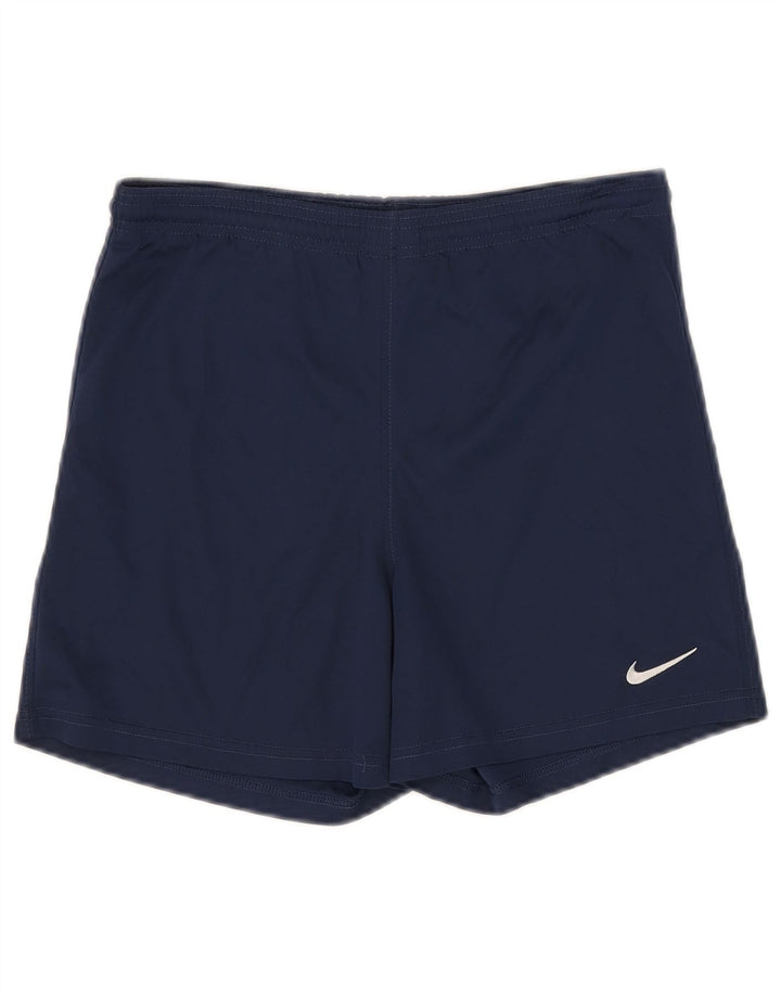 Nike Pantalones cortos deportivos para niños 12-13 años Grande Azul marino Poliéster