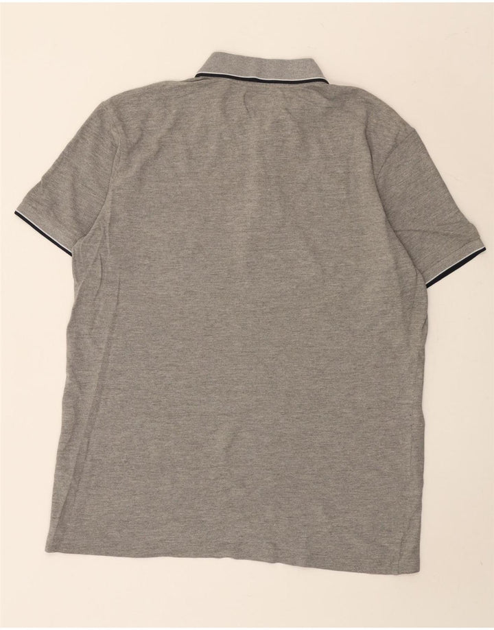 Kappa Polo Hombre 2XL Algodón A Rayas Gris