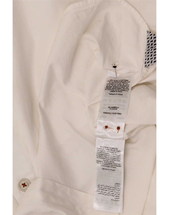 Ted Baker Camisa para hombre Talla 5 XL Algodón blanco