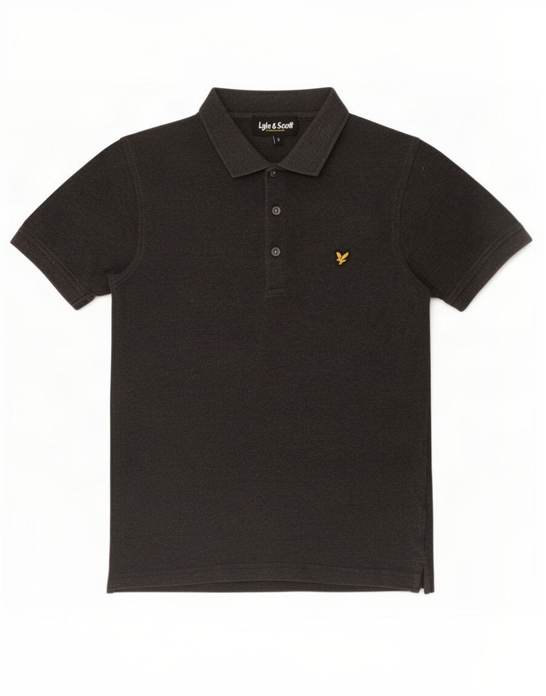 Lyle & Scott Polo para hombre pequeño de algodón gris