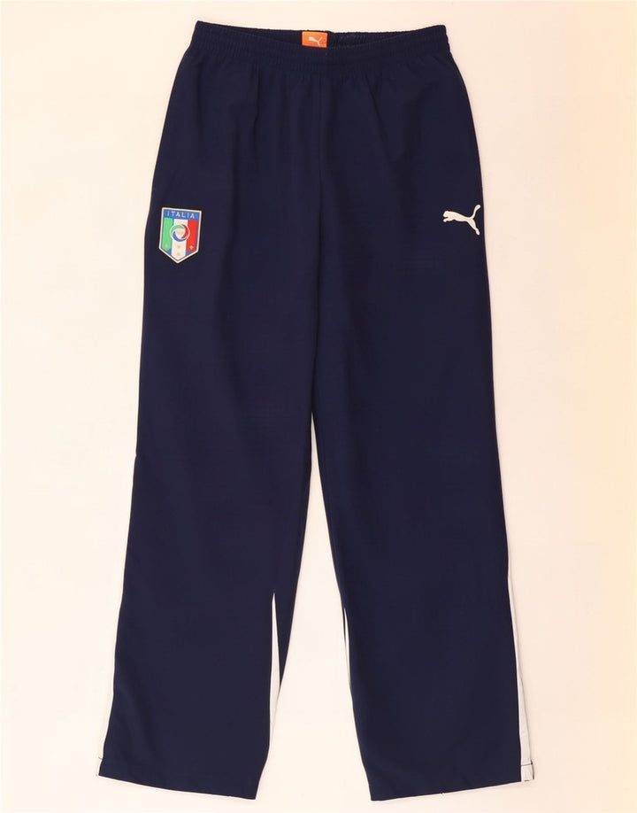 Pantalones de chándal Puma Italia para hombre Azul marino medio Poliéster con bloques de color