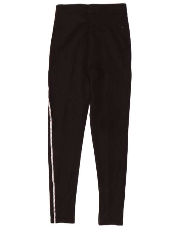 Zara Mujer Pantalones Casuales Pitillo Pequeños W26 L28 Negro