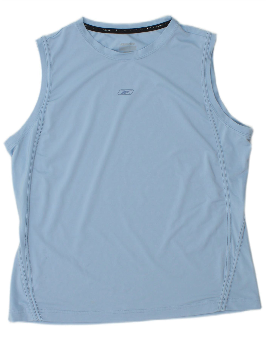 REEBOK Camiseta sin mangas para mujer UK 44 Poliéster azul medio