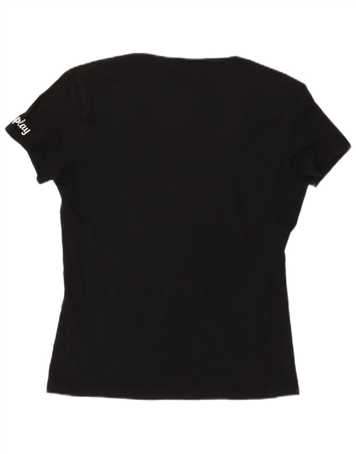 REPLAY Camiseta gráfica para mujer Top UK 40 XL Negro