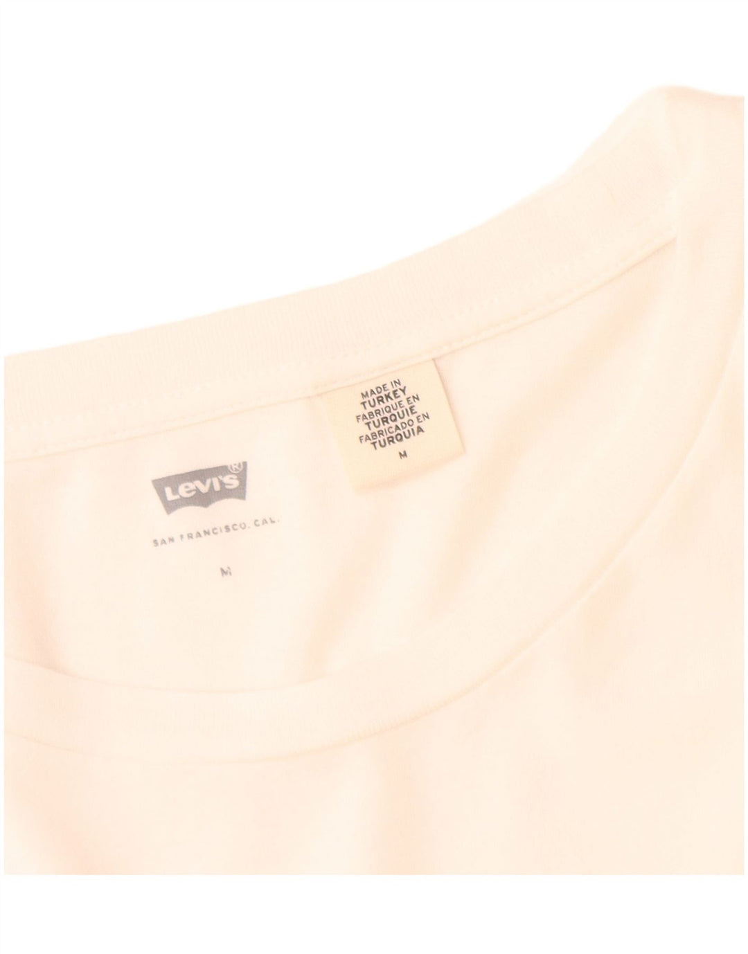 Levi's - Camiseta gráfica para mujer, talla 40, talla mediana, color blanco