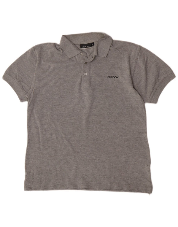 Polo Reebok Hombre Algodón Gris Medio