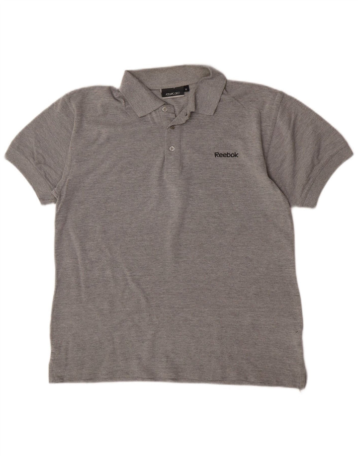 Polo Reebok Hombre Algodón Gris Medio